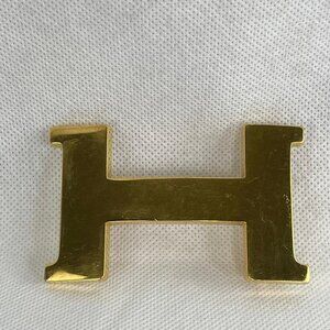 Authentic Hermes Constance Reversible H Shiny Golden Buckle 42mm